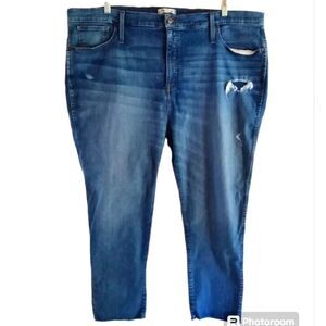 Madewell Women's Minimally Distressed High Rise Straight Leg Jeans Size 37 14W